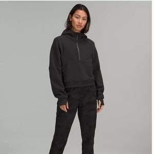 Lululemon Scuba Oversized Half-Zip Hoodie in Black Size Medium